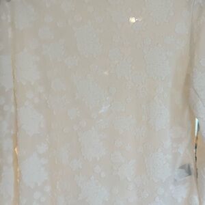 rag & bone Ivory Floral Jacquard Shift shirt